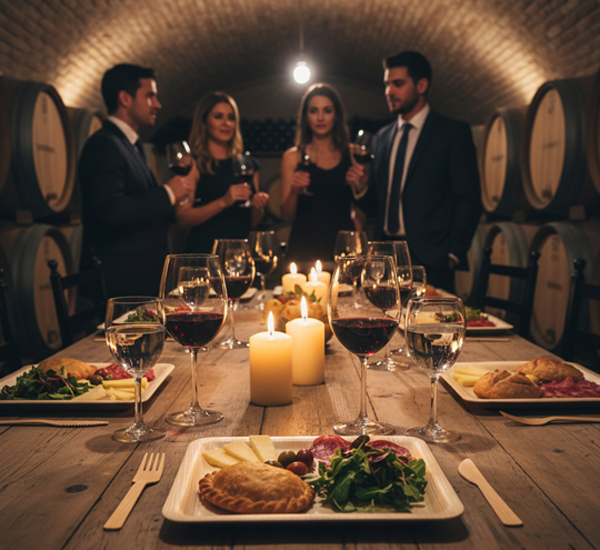 Degustación en platos Sustentime