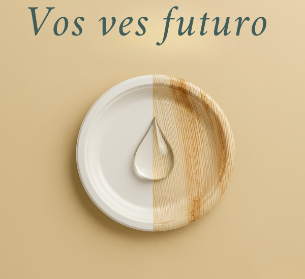 Vajilla sustentable en servicio